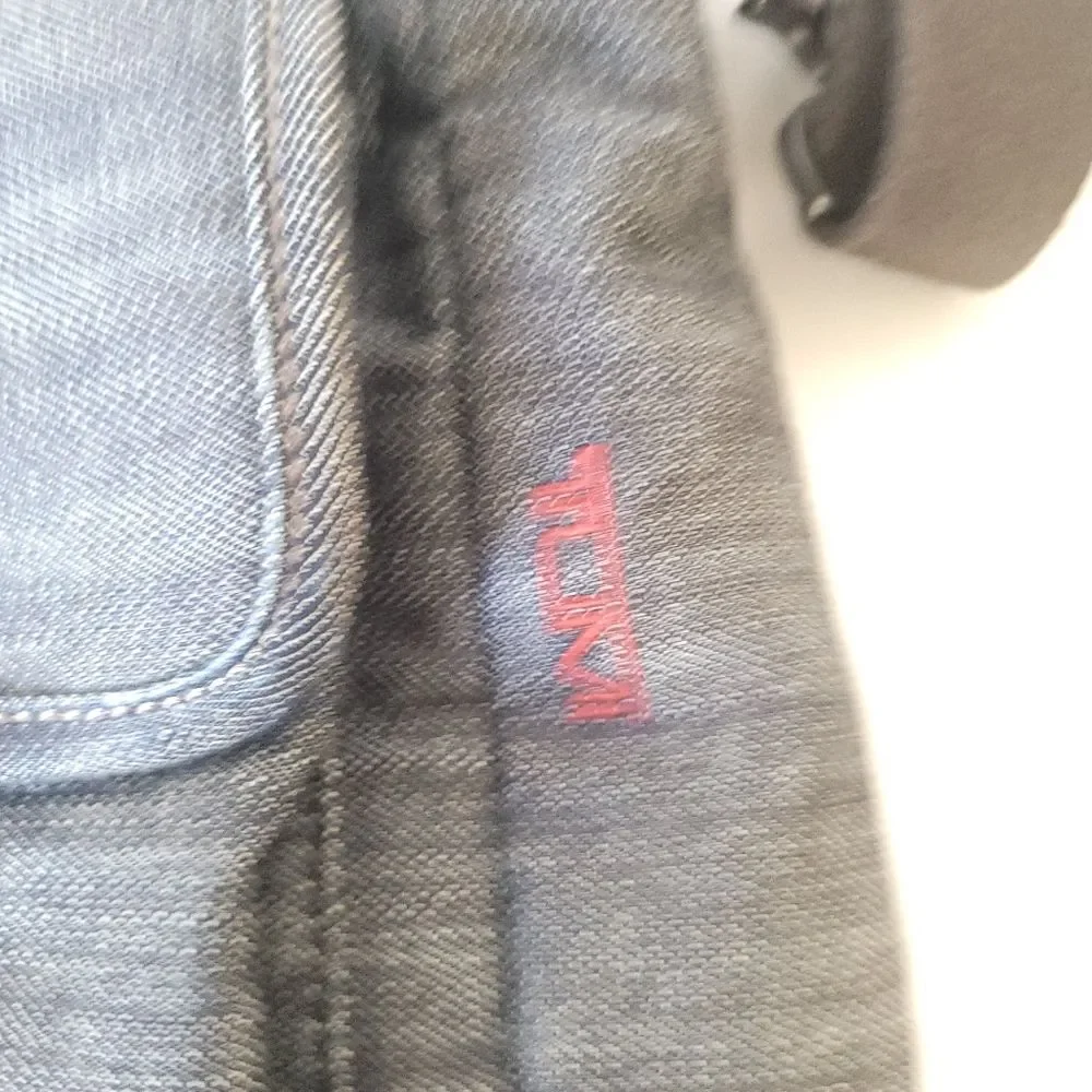 Rare Vintage Tumi T-tech Denim Laptop Messenger Bag Lots of Storage